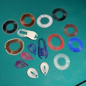 Hair Accessories Hair Rings Hoops in multi size and multicolors 16 piece set